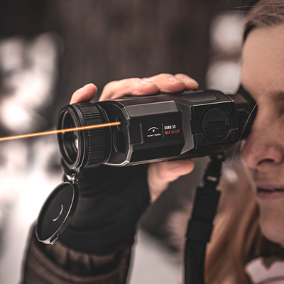 Buru 35 elite II LRF Thermal Monocular w LRF, 384x288px, 3.4-13.6x